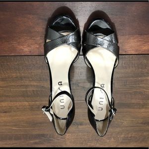 UNISA BLACK & GRAY HEELS